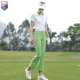 微喇叭九分裤 ZG6夏高尔夫女装 速干T恤上衣golf女裤 女士短袖 球服装