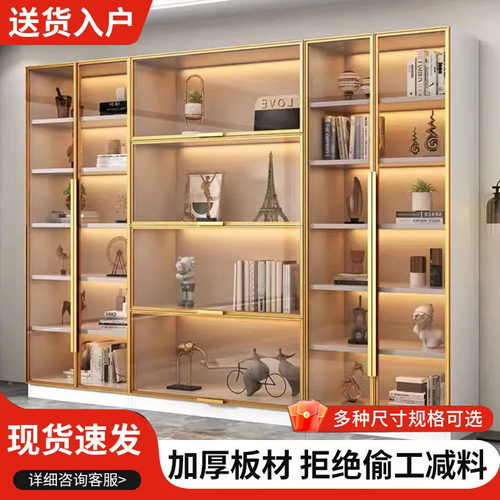 手办书柜玻璃门乐高模型展示酒柜