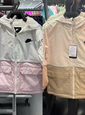 晶晶正品代购耐克儿童休闲棉服7315