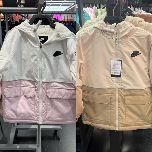 晶晶正品代购耐克儿童休闲棉服7315