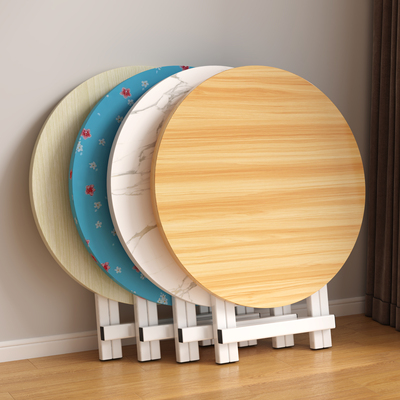 小桌子可折叠桌餐桌家用户型简易圆桌出租屋户外便携摆摊吃饭方桌