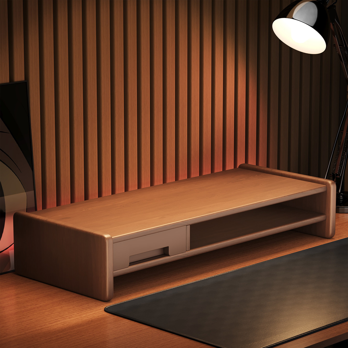 工位台式电脑增高架家用办公桌面收纳置物架笔记本显示器托架支架