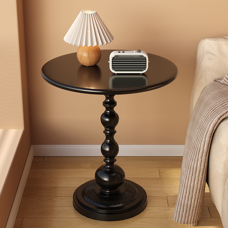 沙发客厅茶几家用卧室床头边几轻奢高级感铁艺落地置物架阳台小桌