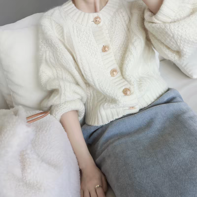 2026新款韩版宽松显瘦百搭毛衣外套开衫上衣外jf 3475,女装/女士精品,羊绒衫,淘宝优惠券,粉丝福利购,淘宝优惠卷