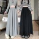 垂感阔腿显瘦a字裤 裙 秋冬季 2025新款 热卖 赫本风有口袋糯米裙