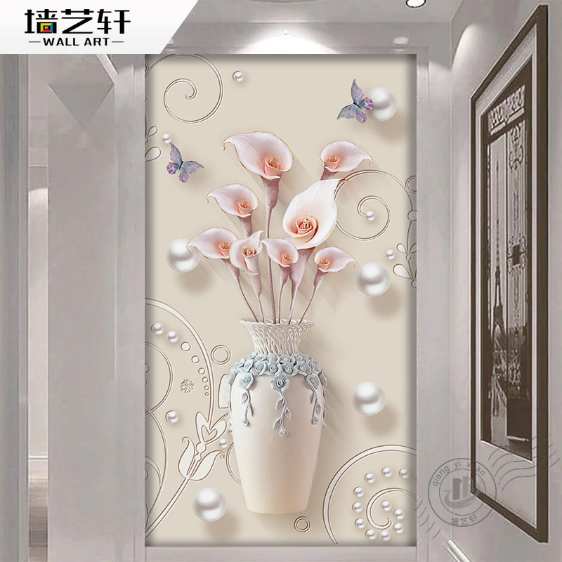 Ðþ¹Ø3D×°Êαڻǽ²¼±³¾°Ç½ÖÐʽ»¨Æ¿Á¢Ìå5Dºûµûǽֽ±ÚÖ½8Dǽ²¼¶¨ÖÆ