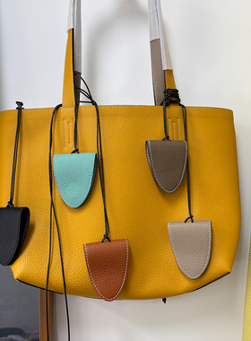 herrtuny精工出品头层TOGO纹牛皮多用途挂脖小皮件眼镜夹真皮挂件