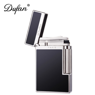 法国都梵朗声打火机黄铜钢音侧滑轮充气创意定制刻字高端男士正品