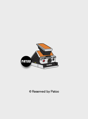 【PATOO怕痛】原创防水纹身贴 宝丽来SX-70 PolaroidSX-70相机ins