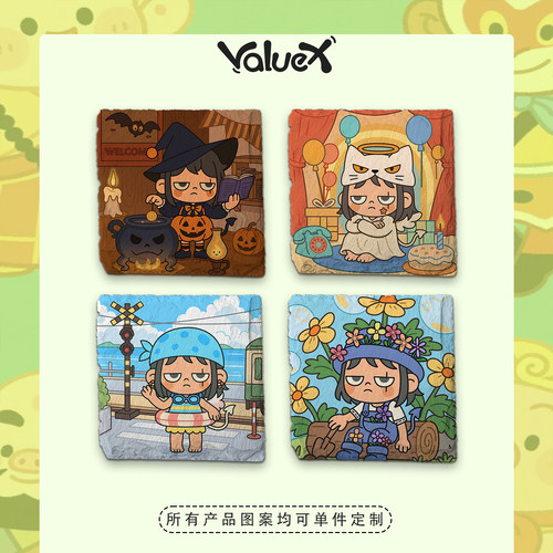 ValueX&MIGU咪咕原创定制天然岩石冰箱贴定制磁吸文创个性工艺品