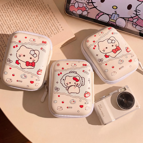 可爱猫咪CCD相机便携防摔收纳包