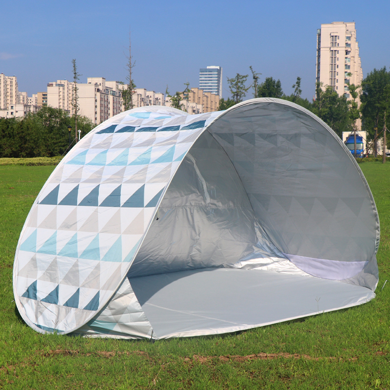 免搭建全自动速开沙滩帐篷户外34人遮阳棚钓鱼单双人海边防晒帐篷