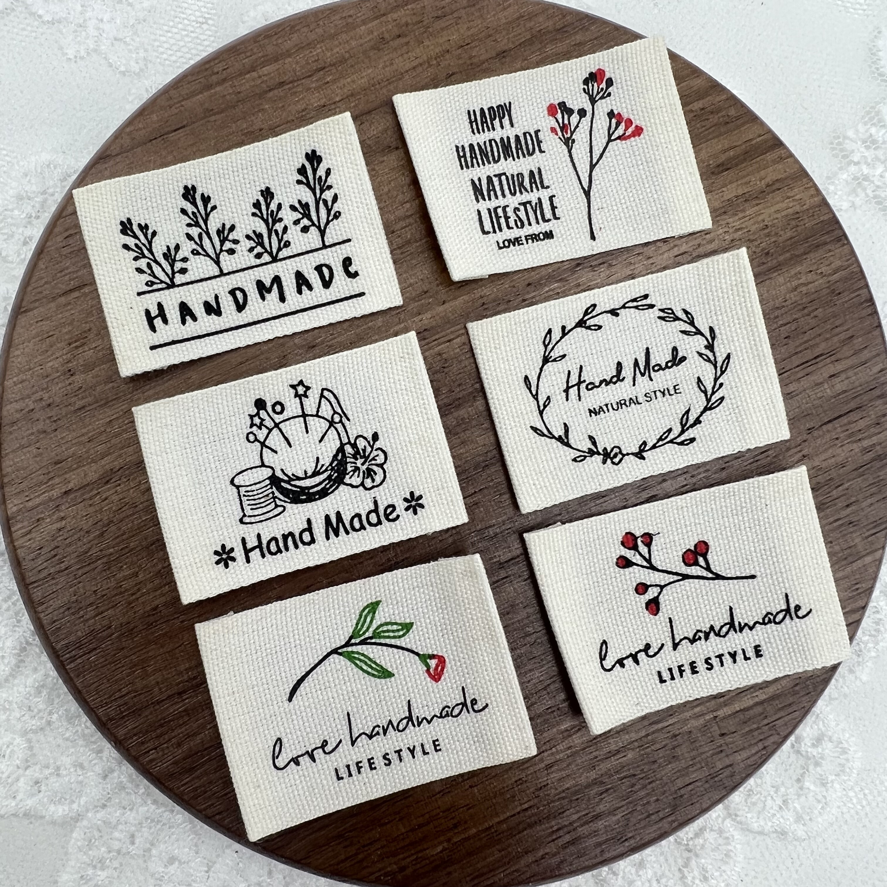 现货小树纯棉印唛手工爱好者棉带印刷包包配件布标围巾袜子辅料,纺织面料/辅料/配套,印唛/织唛,淘宝优惠券,粉丝福利购,淘宝优惠卷