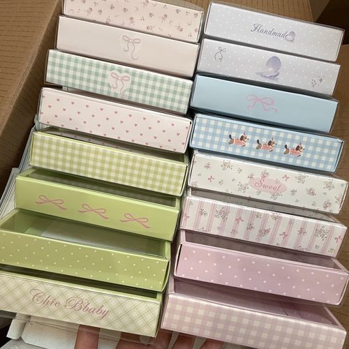 肠圈新品包装盒现货小碎花蝴蝶结卡通腊肠狗新包装现货