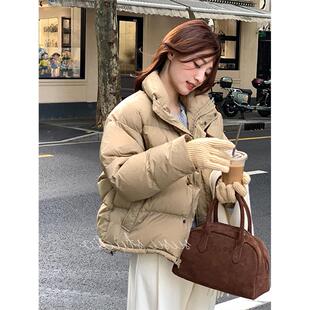 短款羽绒棉服女冬季2025年新款奶呼呼小个子轻便面包服加厚外套女