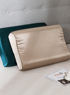 美容真丝泰国乳胶枕枕套60x40cm成人记忆枕头套橡胶枕儿童50x30cm