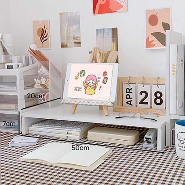 桌面置物架学生宿舍多层整理盒笔记本电脑增高架办公室书桌收纳架,收纳整理,书桌收纳置物架,淘宝优惠券,粉丝福利购,淘宝优惠卷