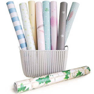 墙纸自粘壁纸卧室客厅加厚防水防油宿舍儿童房间装饰可爱卡通创意