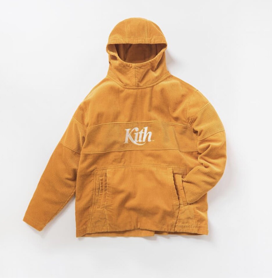 [国内现货]KITH CORDUROY DOUBLE POCKET HOODIE 灯芯绒套头帽衫
