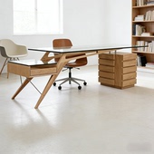 1949 desk加富尔办公桌 cavour Protractor Desk北欧简约现代枪桌