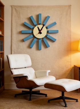 尼尔森方块壁钟时钟Block Clock布洛克挂钟 Sunburst Clock旭日钟