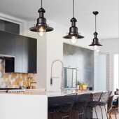 现代简约工业风北欧客厅卧室餐厅艺术创意灯具单头装 饰小渔夫吊灯