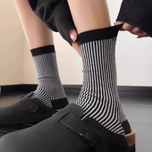 亮晶晶 百搭堆堆袜子女秋冬 巨舒服 复古银丝中筒袜 上脚巨好看