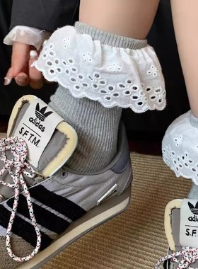 allgrey早秋这么穿也太美了~荷叶花边可爱带点纯欲，配色超好搭配