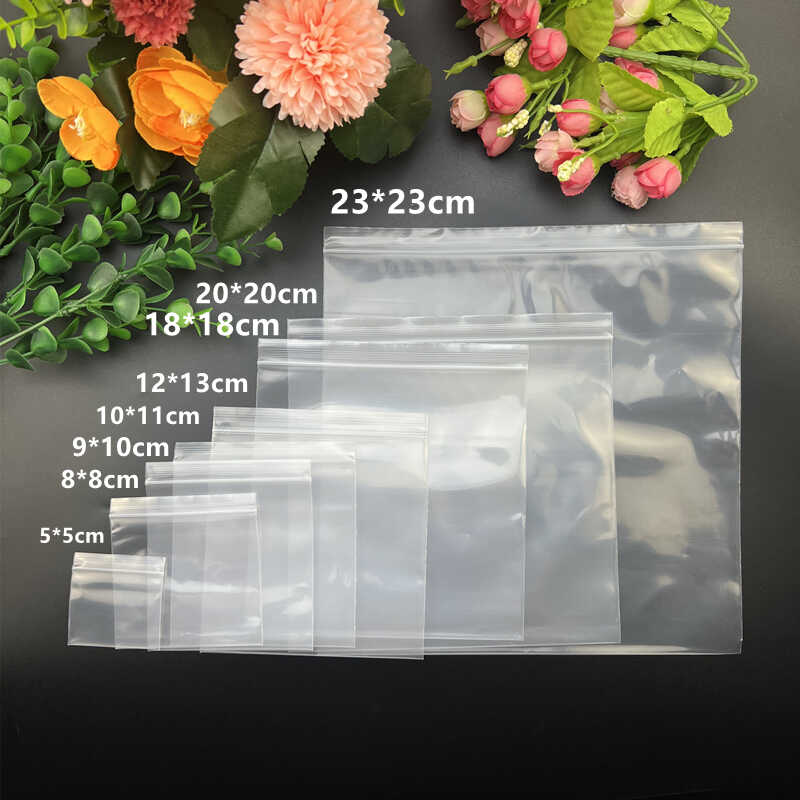透明自封袋正方形塑料袋pe骨袋