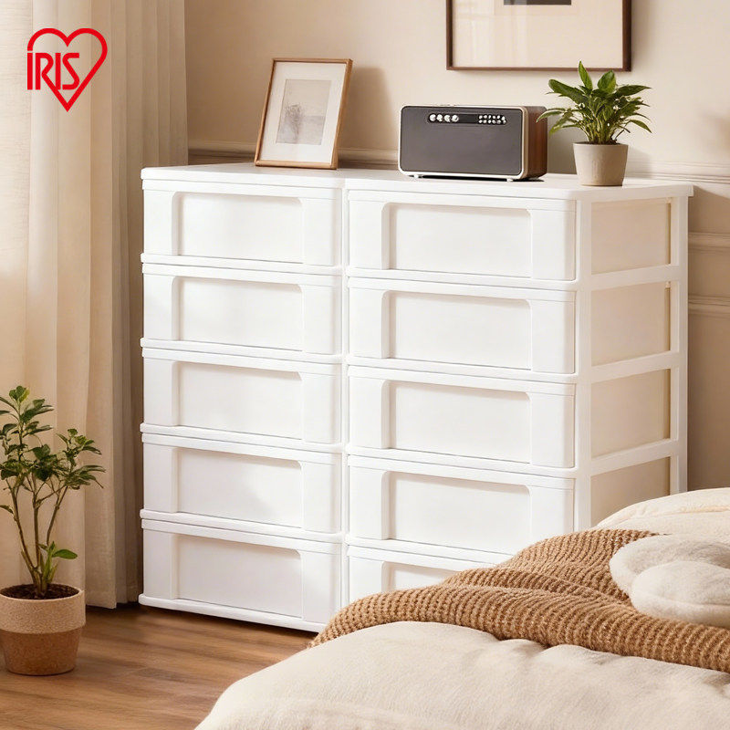 爱丽思夹缝收纳柜抽屉式餐边柜边柜床头柜厨房储物置物架家用斗柜