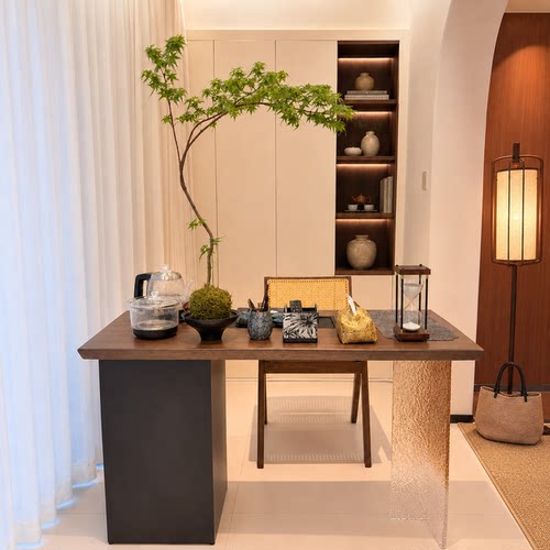 阳台实木茶桌小型茶台2026新款高端小户型家用客厅泡茶台现代简约