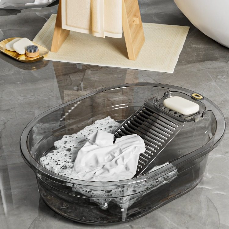 洗衣盆带搓衣板一体式盆家用迷你小号塑料盆婴儿洗内衣内裤袜子,家庭/个人清洁工具,坐浴盆,淘宝优惠券,粉丝福利购,淘宝优惠卷