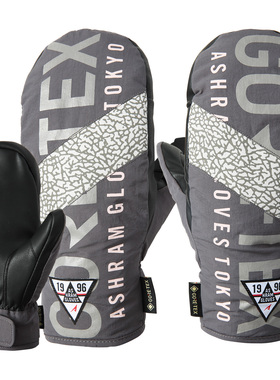 Asrmgvs滑雪手套2526款男女款【Profile Logo Mitt】炭灰色