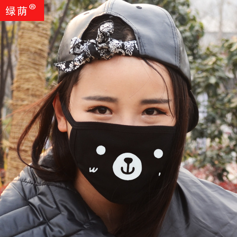 卡通表情口罩情侣纯棉个性防尘防雾霾口罩时尚防晒夏季薄款男女春