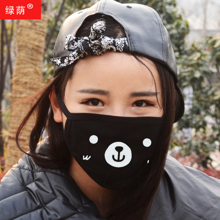 卡通表情口罩情侣纯棉个性防尘防雾霾口罩时尚防晒夏季薄款男女春