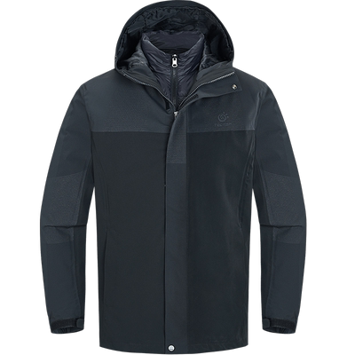 探拓户外加绒加厚外套羽绒冲锋衣