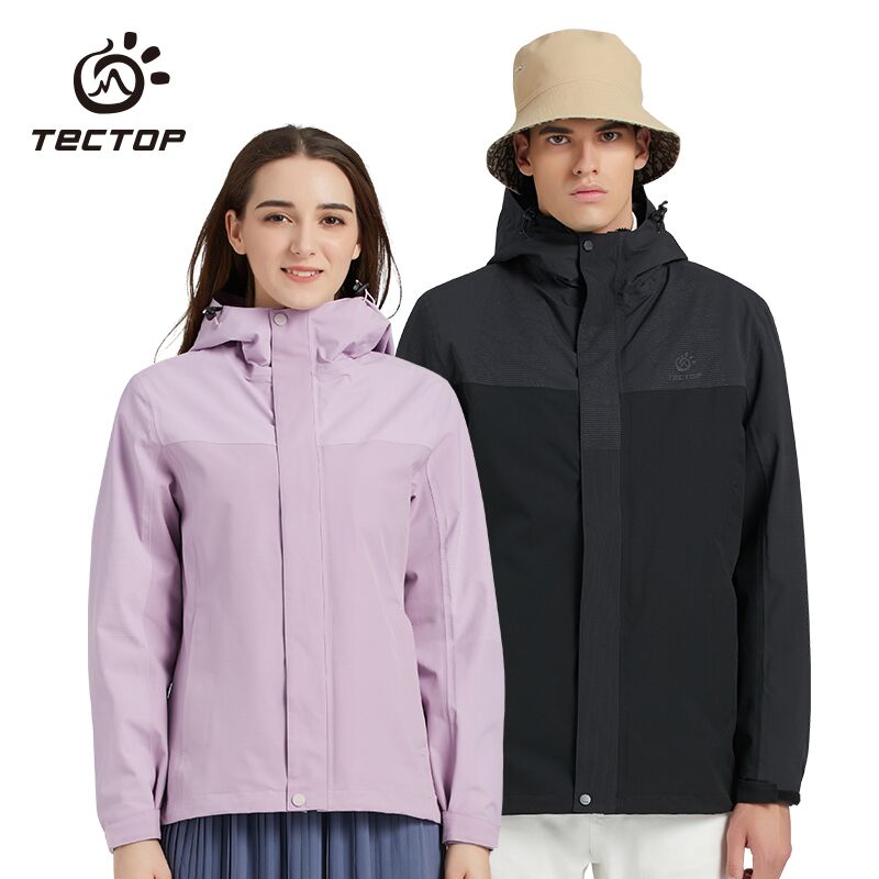 探拓户外加绒加厚外套羽绒冲锋衣