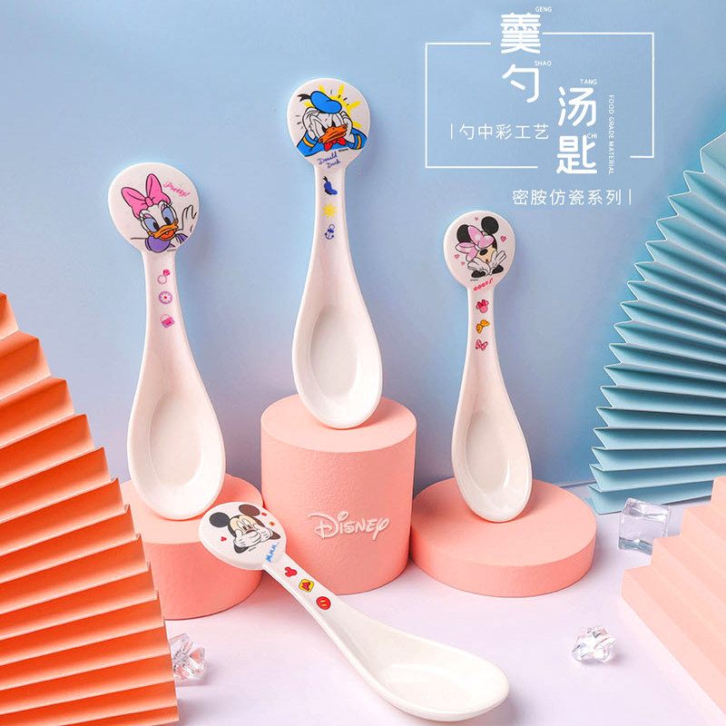 迪士尼儿童勺子密胺2-10宝宝吃饭防烫辅食勺家用餐具大圆汤勺调羹,婴童用品,儿童勺,淘宝优惠券,粉丝福利购,淘宝优惠卷