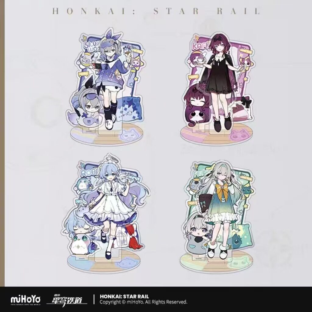 崩坏星穹铁道女生宿舍系列周边银狼卡芙卡知更鸟流萤吧唧立牌卡砖