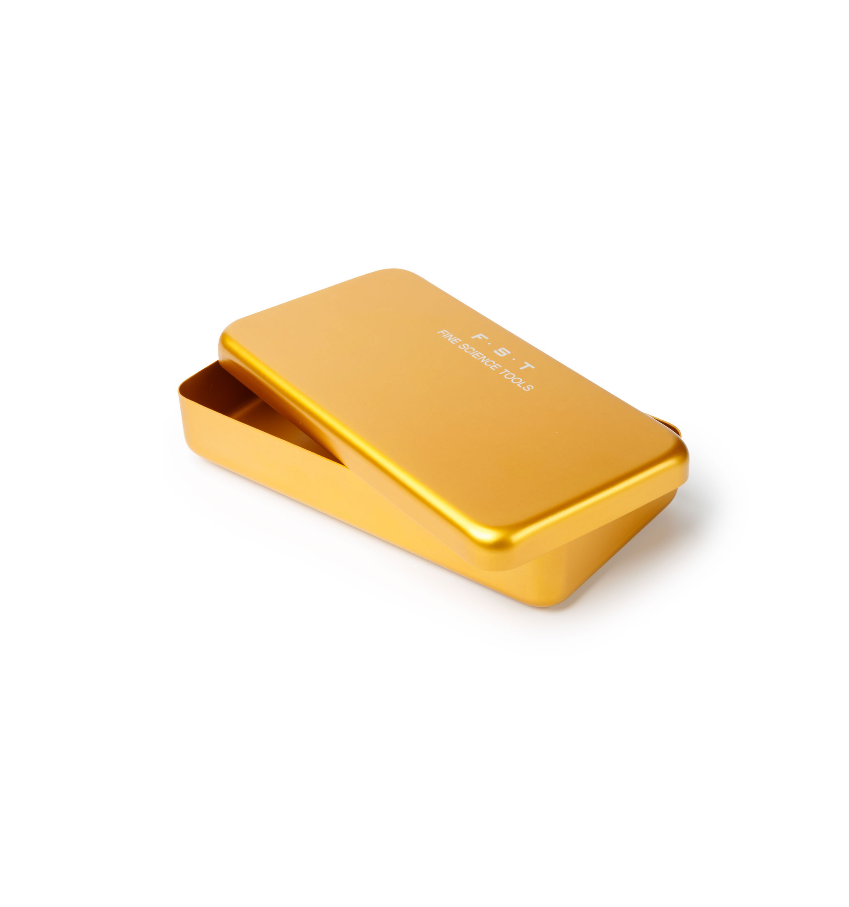 FST铝合金高压灭菌盒20330-03 实验室硅胶垫器械盒18*9*3cm