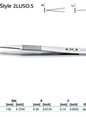 EMS镊子78920-02 实验室镊子2LUSO.S