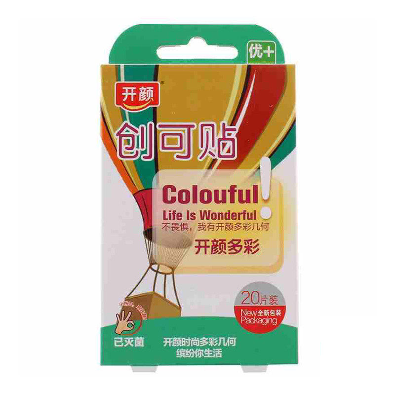 开颜 创可贴(开颜多彩)20片小伤口外伤擦伤