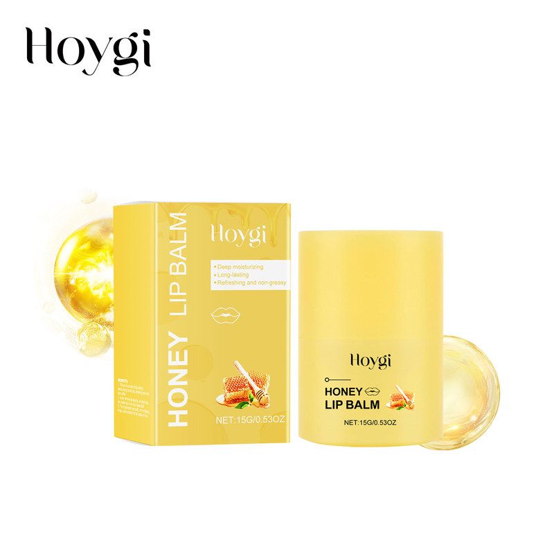 跨境专供爆款Hoygi蜂蜜滋养润唇膏 滋润呵护唇周防干裂Lip Balm