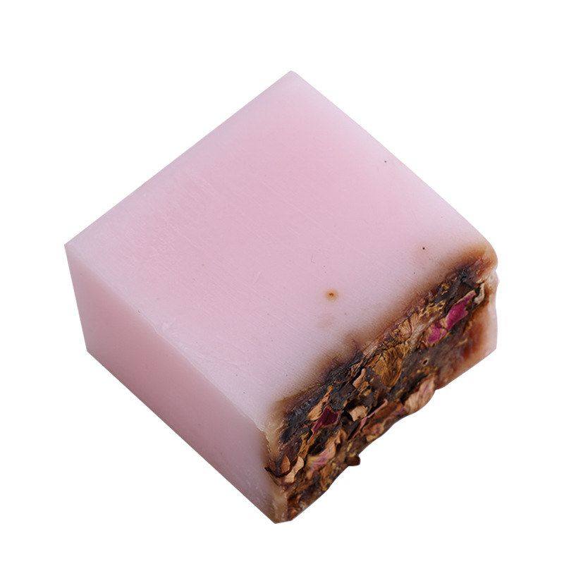 厂家供应玫瑰精油手工皂滋润保湿光滑肌肤洁面手工皂100g 可代发