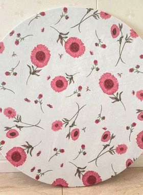 防水防油大圆桌套转盘小圆桌罩松紧带款免洗薄款餐厅饭店桌布peva