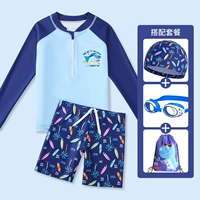 Серфинг -акула [купальник+зеркало для плавания+плавательная сумка]