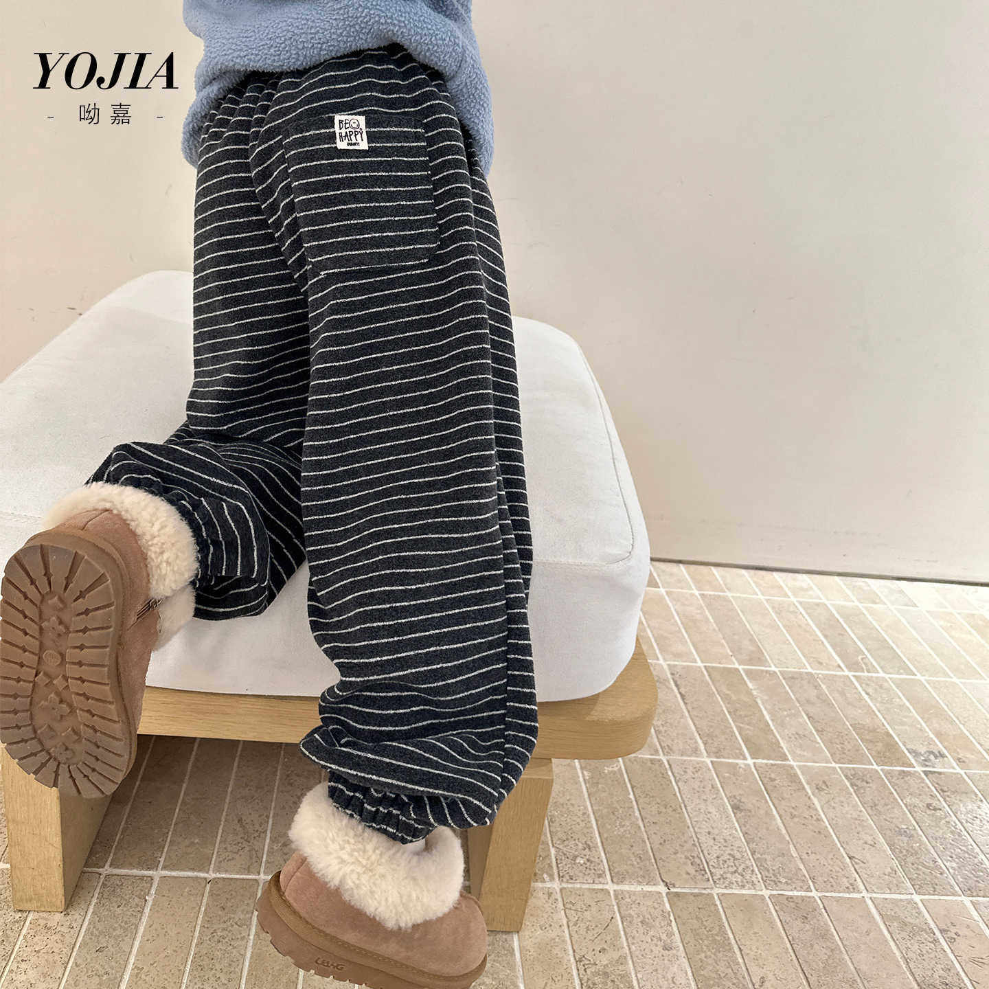 YOJIA女童裤子春秋冬季2025新款洋气小女孩束脚卫裤儿童秋装长裤,童装/婴儿装/亲子装,裤子,淘宝优惠券,粉丝福利购,淘宝优惠卷