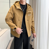 店主ins轻熟2024秋新宽松连帽潮男士夹克外套冲锋衣6801P125，男装夹克，电商A222（原电商A231）