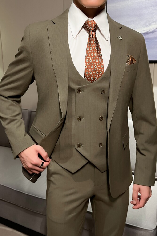 英伦风2024秋冬新修身ins潮流西服男三件套西装套装礼服Q5505P310,男装西服套装,电商A222（原电商A231）