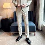 ins英伦风2024春季潮流修身商务绅士男士西裤长裤大码Q213P88，男装西裤，电商A222（原电商A231）